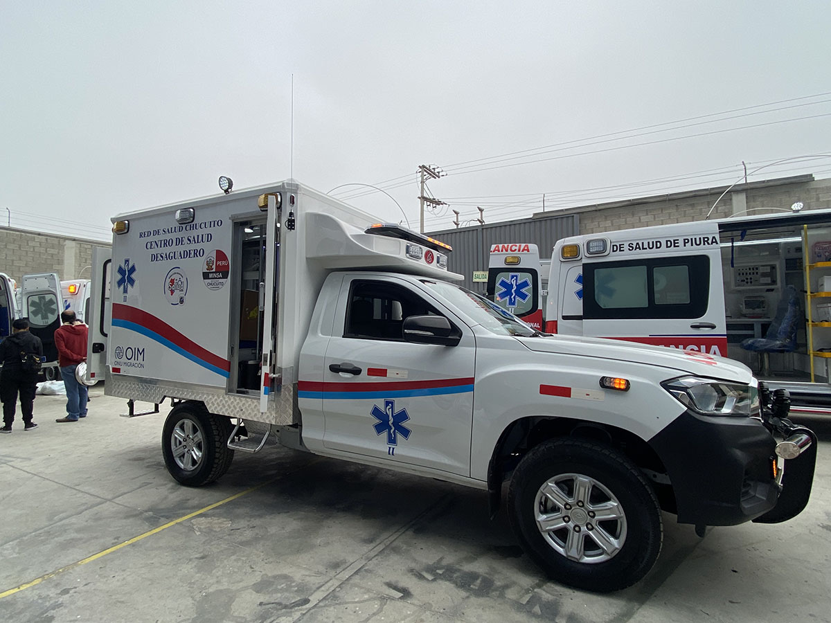 OIM Perú realiza donación de ambulancias para fortalecer respuesta del sistema público de salud ante la pandemia del Covid-19